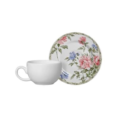Imagem de Conjunto com 6 Xícaras de Café com Pires Romântica 2 85 ml