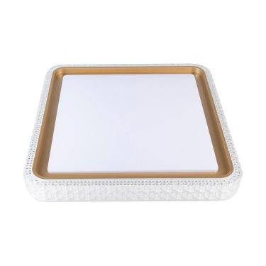 Imagem de Plafon Nordecor Kenle 2668 Quadrado Led Bivolt Dourado Fosco