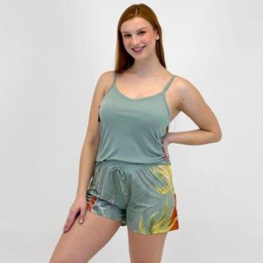 Imagem de Pijama Recco Microfibra com Alça e Shortdoll Feminino-Feminino