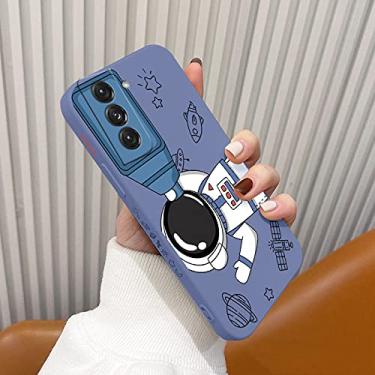 Imagem de Astronauta com capa de telescópio para Samsung Galaxy S21 S20 FE S10 S10e Note 20 ultra 10 9 Plus Pro Capa de telefone macio à prova de choque, cinza lavanda1, para Note10