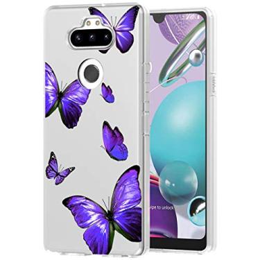 Imagem de Zoeirc Capa para LG Aristo 5 Plus/para LG K31/para LG Risio 4/para LG Phoenix 5/para LG Fortune 3 Capa transparente para meninas, capa protetora transparente de TPU macio à prova de choque para LG K31