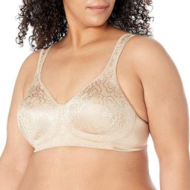 Imagem de Playtex Sutiã sem fio Ultimate Lift 18 horas, sem aro com suporte, sutiã sem fio de cobertura total para conforto diário, Nude., 42DD