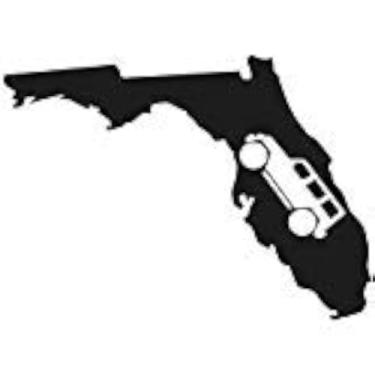 Imagem de Decalque de 10,16 cm x 10,16 cm da SixtyTwo24 FL State com adesivo engraçado da Flórida, adesivo off-road, off-froad, trilho Crawler Rock Crawler