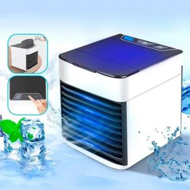 Imagem de Ar Condicionado Mini Usb Portátil Ventilador E Luz Led - Bivolt
