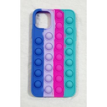 Imagem de Capa Case Capinha Silicone Bolha Iphone 11 Pro Max 6.5 Anti Stress Pop