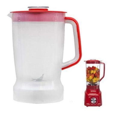 Imagem de Copo Liquidificador Mondial Turbo L900 W Translucido Verm - Mebrasi