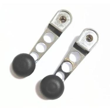 Imagem de Par Manivela Vidro Gol Saveiro Voyage Geração Quadrado Cromado - KAISA