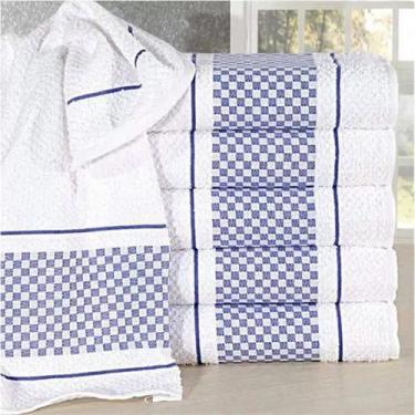 Imagem de Pano de Copa Dohler Jacquard Vitoria, Azul, 45x70cm
