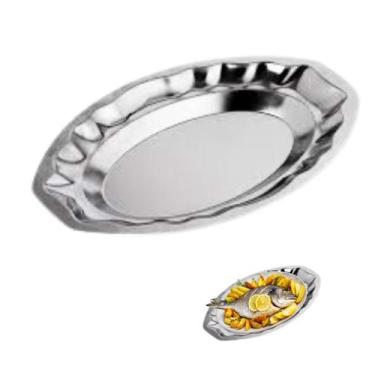 Imagem de Baixela Travessa Oval Decorada Aço Inox Reforçado 50 cm  - Losan