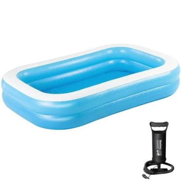 Imagem de Piscina Inflável Retangular Bestway 778L + Bomba De Ar