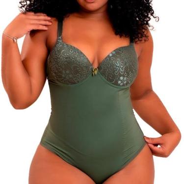 Imagem de Cinta Modeladora Feminina Alta compressão De Cetinete Body Adulto - Em