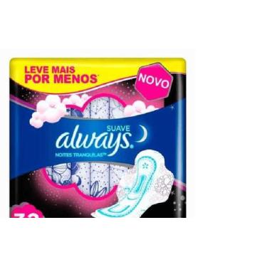 Imagem de Absorvente Always Noturno Noites Tranquilas Suave com Abas 32 unidades