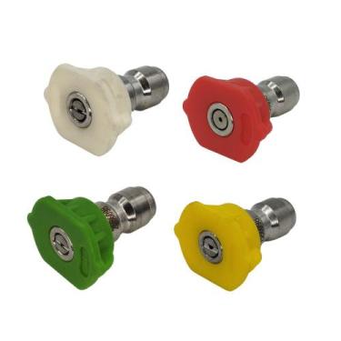 Imagem de Kit Bicos Leque de Engate Rápido Compatível com Lavajato WAP 5100 Turb