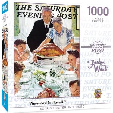 Imagem de MasterPieces Norman Rockwell 1000 Puzzles Collection - Freedom from Want 1000 Piece Jigsaw Puzzle