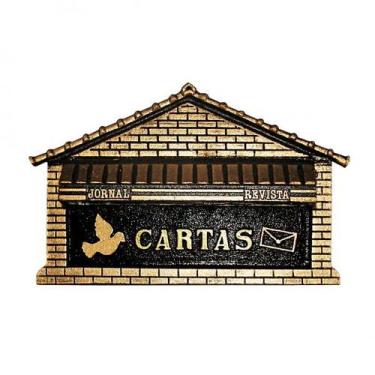 Imagem de Caixa de Correio PVC N.8 para Jornal/Revista de Embutir - real, DOURAD