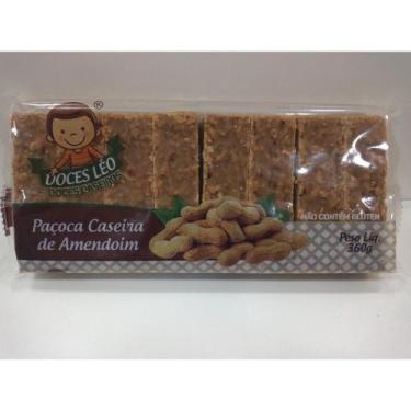 Imagem de Paçoca Caseira Doce de Amendoim 360g - Doces Leo