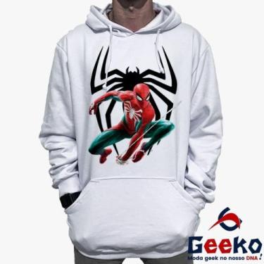 Imagem de Moletom Canguru Homem Aranha Algodão Spiderman Homem-Aranha Geeko, Bra