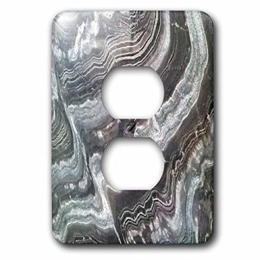 Imagem de 3D Rose LSP_252653_6 Imagem de Rios de Granito Castanho e Cinza Capa de 2 Tomadas