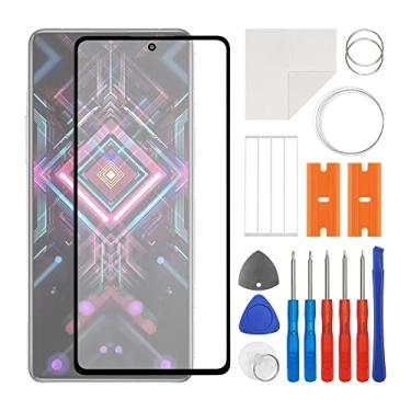 Imagem de SWARK Substituição da lente do painel externo de vidro frontal + OCA compatível com Redmi K40 Gaming 5G M2012K10C, M2104K10AC (sem tela LCD e digitalizador de toque) com kit de reparo