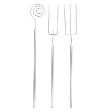 Imagem de TOPPERFUN 3 peças de ferramentas de imersão de chocolate, conjunto de ferramentas de aço inoxidável para mergulhar doces, suprimentos de panificação, garfo de fondue de aço inoxidável, conjunto de