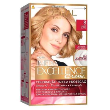 Imagem de Tintura Imédia Excellence 8 Louro Claro 47g - Loréal Imédia