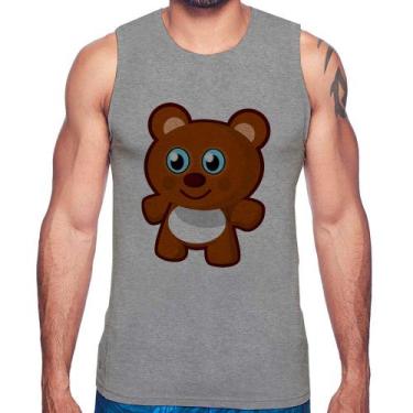 Imagem de Regata Ursinho Desenho - Foca na Moda, Cinza, P