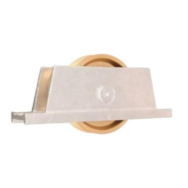 Imagem de Roldana portao 50mm latao em "v" 90 graus cavalete aluminio - VCB