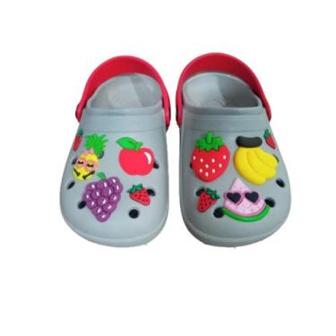 Imagem de Babuche Infantil Frutinhas Confortável Escolar - RS KIDS, 29-30