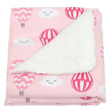 Imagem de Manta de Bebê Cobertor Coberdron Sherpa (0,75x0,75cm) Estampada Para M