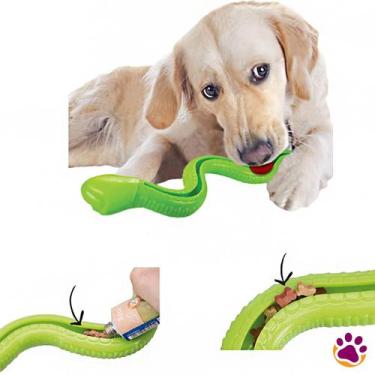 Imagem de Brinquedo Mordedor Cobra Recheável Treat Sound em TPR com Som para Cãe