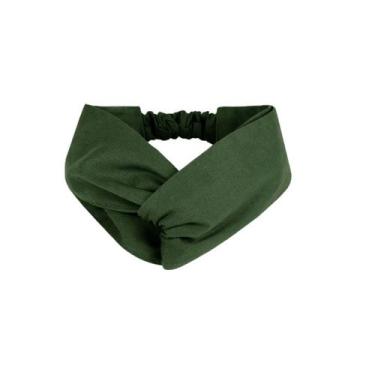 Imagem de Faixa de Cabelo Bandana Verde Escuro Chef Cozinha Bistro Bar - CASACHA