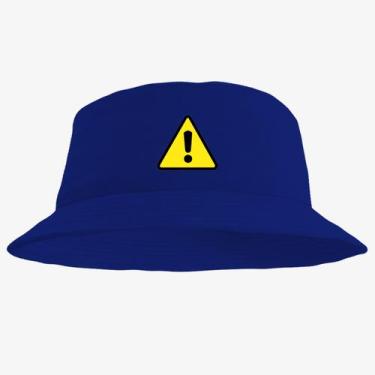 Imagem de Chapéu Bucket Hat Estampado Aviso - MP Moda Masculina, Único, Azul