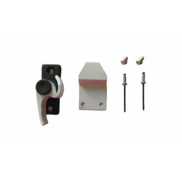 Imagem de Trinco Fecho Caracol Meia Lua Japones Janela Alumínio 1 Und - Genesis 