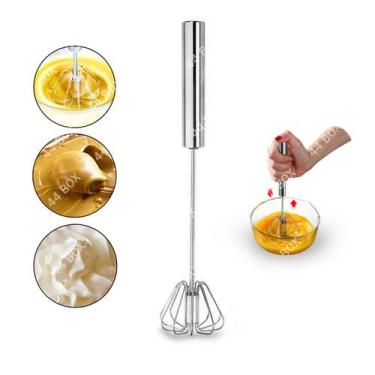 Imagem de Batedor Ovos Fouet Mixer Semi Antomático Misturador Aço Inox - Albema