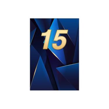 Imagem de Painel De Festa Vertical 1,50 x 2,20 - 15 Anos Masculino Azul 197 - Vi