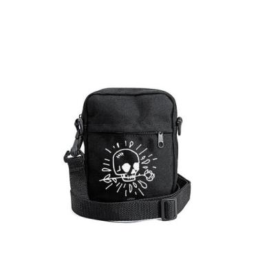 Imagem de Shoulder Bag Caveira1 Transversal Unisex Mini Masculina e Feminina - M