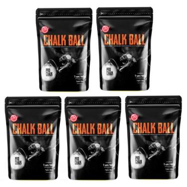 Imagem de Kit 5un Magnésio Bolas Pro Chalk 60g/un Cross Escalada