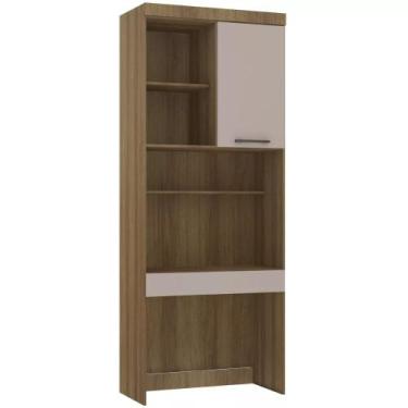 Imagem de Bancada de Estudos Modulada 90cm 1 Porta e 1 Gaveta Paris Luciane Móve