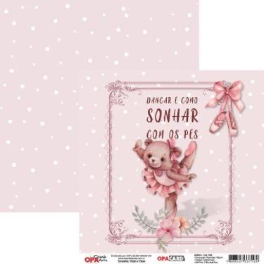 Imagem de Papel para Scrapbook OPACARD 15 x 15 cm - Ursos 1 - 2768 - Opa Criando