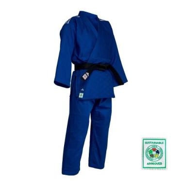 Imagem de Kimono Judo adidas Champion III IJF Approved Azul Sustainable, 175