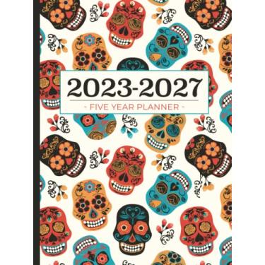 Imagem de 5 Year Monthly Planner 2023-2027 | Large | Sugar Skulls: Calendar Book (US Federal Holidays, Moon Phases, Vision Board) Five Years / 60 Months: January 2023 – December 2027