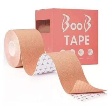 Imagem de Kit 3 unid. Fita Adesiva Levanta Seios - Sutiã Invisível Push Up - Bege - Boop Tape SEGURA SEIOS LEVANTA PEITOS