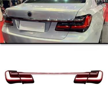 Imagem de Lâmpada traseira compatível com bmw série 7 f02 led luz traseira 2009-2015 730i 740i 760i sinal de seta de freio de neblina acessórios automotivos