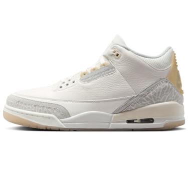 Imagem de Tênis masculino Air Jordan 3 Retro Craft Ivory (FJ9479-100, marfim/creme/cinza névoa), Névoa marfim/cinza, 8