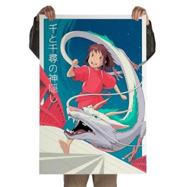 Imagem de Pôster Autoadesivo Filme A Viagem de Chihiro 60x90cm - SpiritedAway, Animação Japonesa, Studio Ghibli