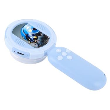 Imagem de Microscópio para crianças, kit educacional de ciências para brinquedos Microscópio portátil de mão, tela colorida de 2,0 polegadas Microscópio digital para meninos, meninas