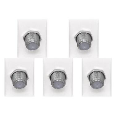 Imagem de Kit C/5 - Modulo Pial Pop Tomada  P/Tv Lg060 Branco