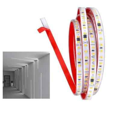 Imagem de Fita Led SMD 6500K 3 Metros 127V Fita Dupla Face Plug Conector Perfil 