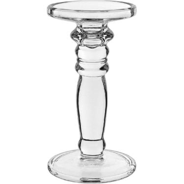 Imagem de CASTIÇAL DECORATIVO ENFEITE CASA HOME&CO ECO CRYSTAL 20x11x11cm TRANSPARENTE