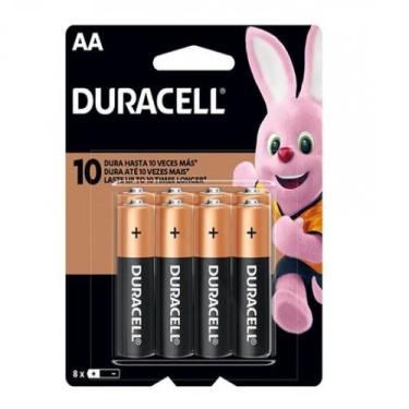 Imagem de Pilha AA Cartela com 8 Unidades - Duracell, Preto
